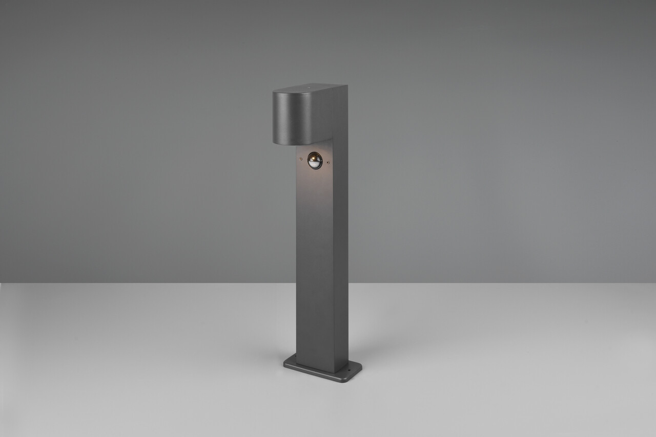Lampadar de exterior cu senzor Roya, TRIO, 12x15x50 cm, 35W, 1x GU10, aluminiu, antracit - imagine 6